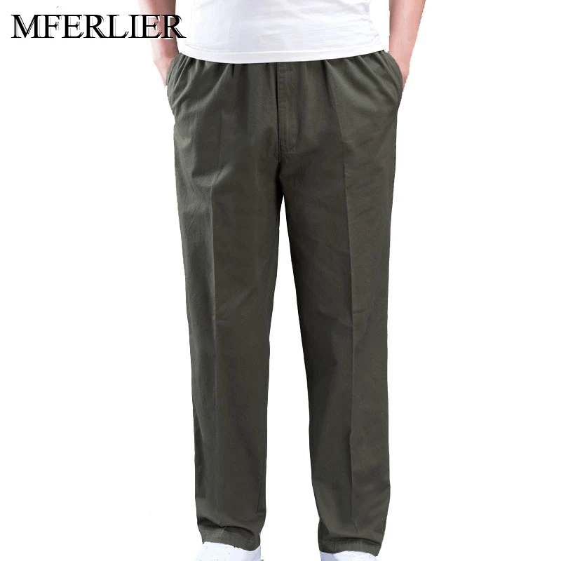 

Spring Summer Men Pants Waist 157cm 13XL 12XL 11XL 10XL 9XL 8XL 7XL 6XL Cotton Plus Size Pants