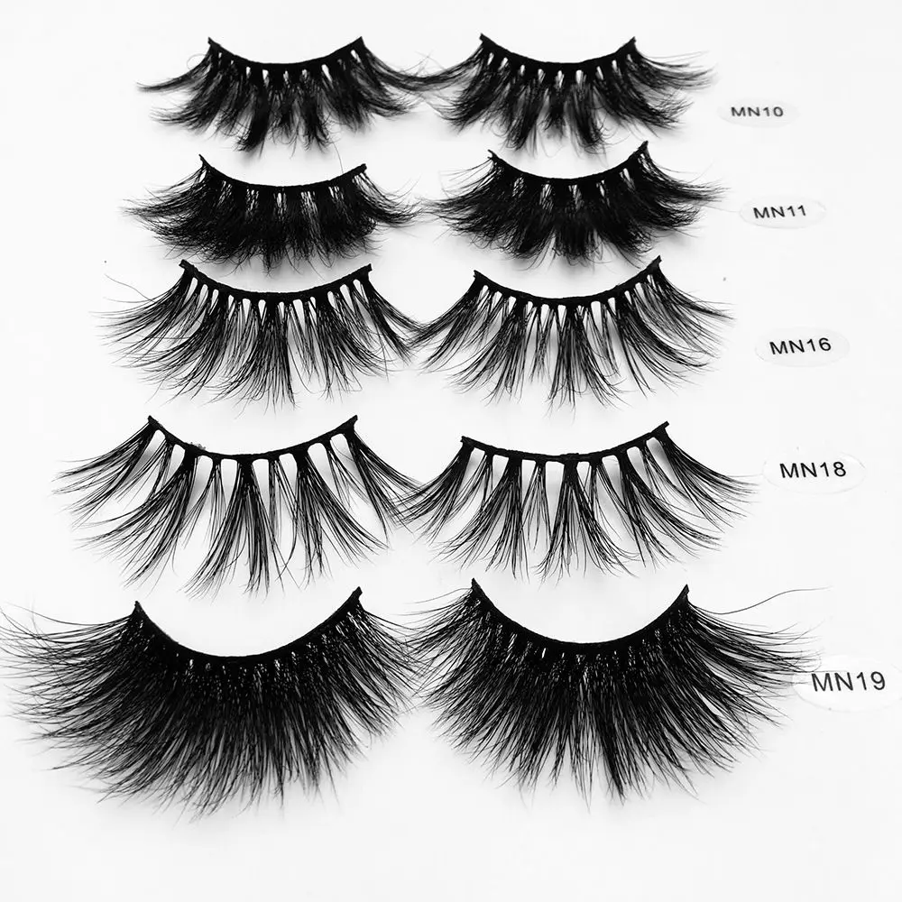 SKONHED 1 Pair Beauty Makeup Dramatic Thick Long Handmade 27mm Lashes Eye Lash Extension 3D Soft Mink Hair False Eyelashes