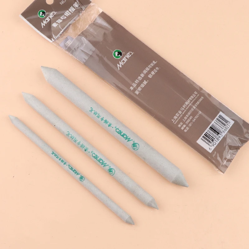 3 Pcs Double Head Sketching Paper Pencil Durable Art Drawing Tool Pastel Blending Smudge Tortillon Material pencil Art supplies