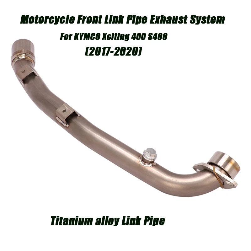 

Motorcycle Replace Front Link Pipe Connect Original Exhaust Muffler Tubes System for KYMCO Xciting 400 S400 2017 2018 2019 2020