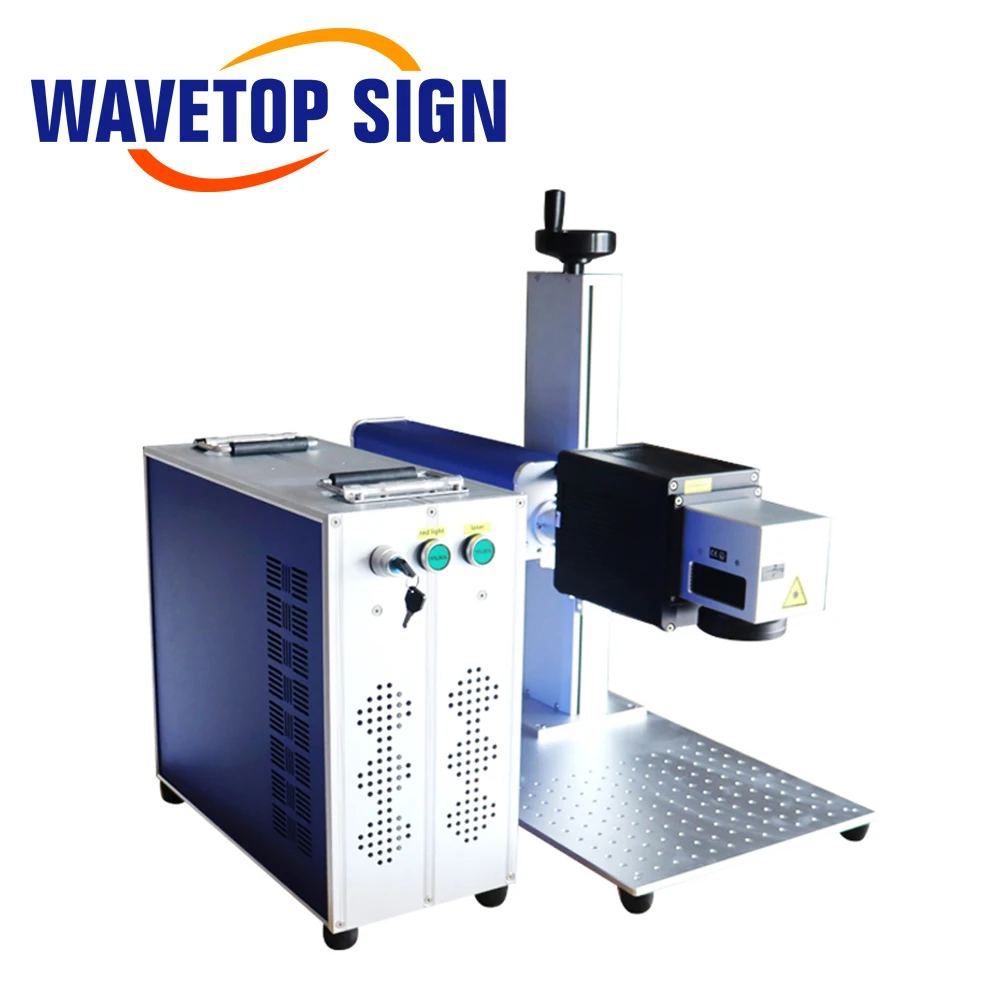 WaveTopSign 50 Вт 100 Вт 150 Вт волокно 3D изогнутая поверхность глубокая гравировка маркировочная машина раздельного типа 3D волоконный лазерный маркировочный станок