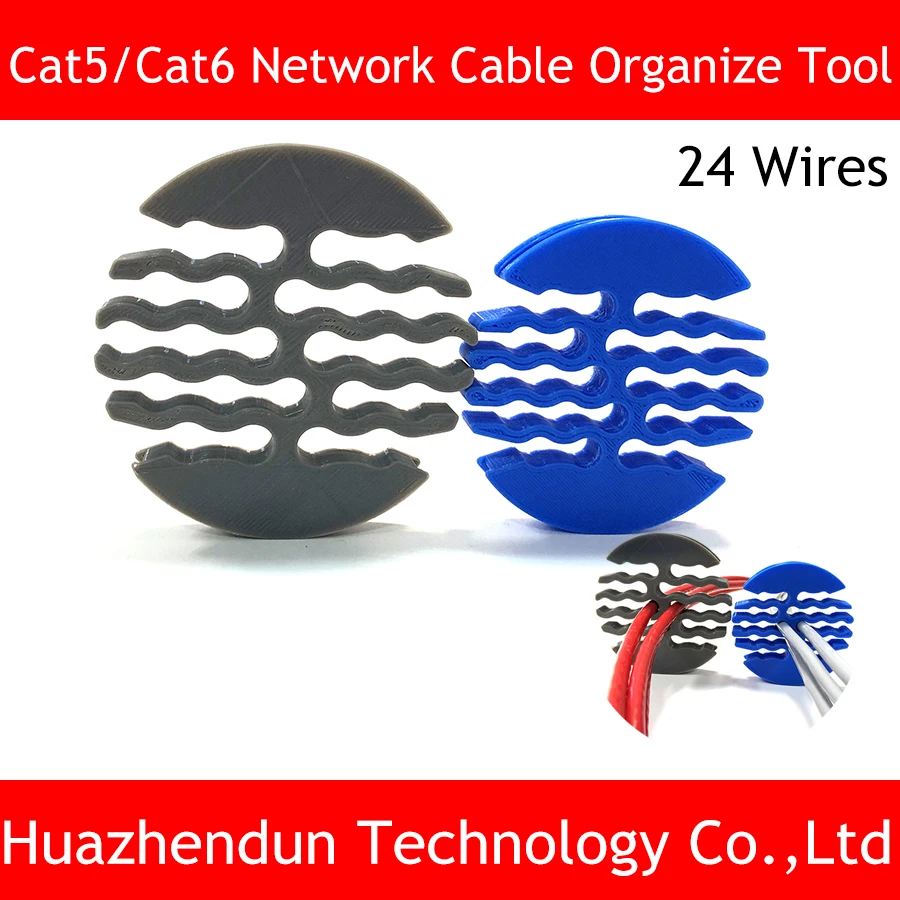 24 Holes Category 5 / Category 6 Network Module Network Cable Lines Comb Harness Arrangement Tidy Tools for Computer Room