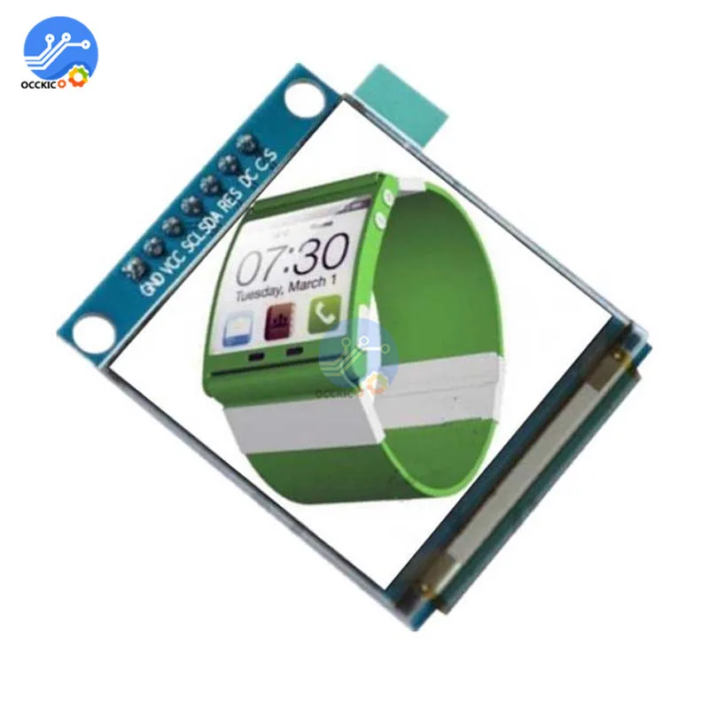 

1.5 inch 7PIN Full Color OLED module Display Screen SSD1351 Drive IC 128(RGB)*128 SPI Interface for 51 STM32 For Arduino