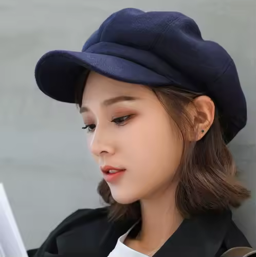 Autumn Winter Hats for Women Solid Plain Octagonal Newsboy Cap Men Ladies Casual Wool Hat Winter Beret Women Painter Caps - Image 4