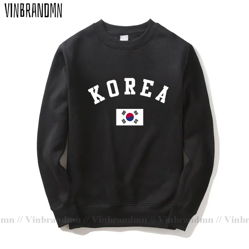 South Korea Hoodies Men Sweatshirt New Streetwear Clothes Classic Jerseys Footballer Tracksuit Nation Korean Flag Fleece KR Tops