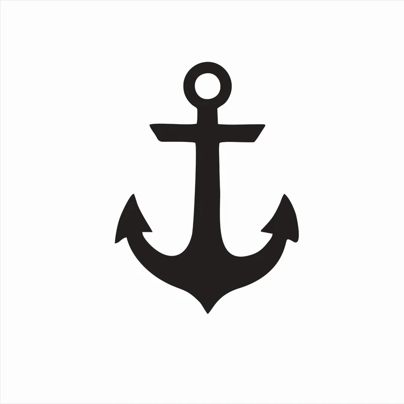 Anchor Sea Naval Sailing Vinyl Die Cut Car Decal Sticker  Window Laptop Sticker Many Colour Choose