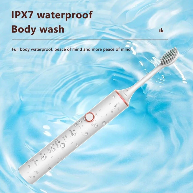 GeZhou Electric Toothbrush Sonic Toothbrush Rechargeable IPX7 Waterproof  18 Mode Travel Toothbrush with 8 Heads for children