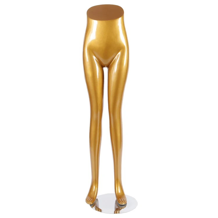 High Quality Glass Fiber Reinforced Bright Pants Gold Mannequin Hot Sale