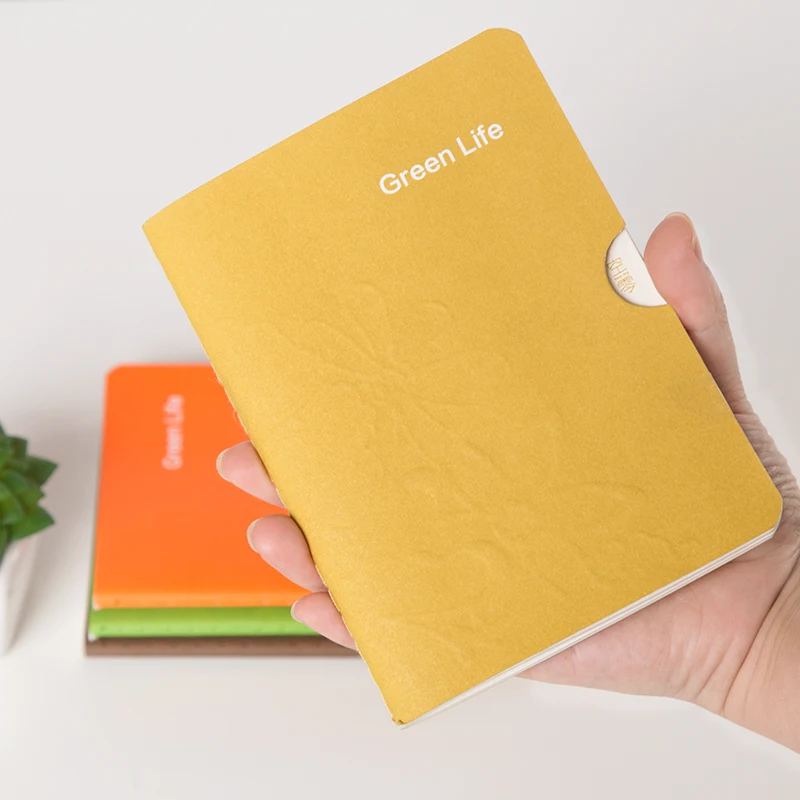 Kintrees-دفتر ملاحظات بخيط A6 ، أدوات مكتبية ، محب ، كوري ، إبداعي ، بسيط ، لون خالص ، للطلاب