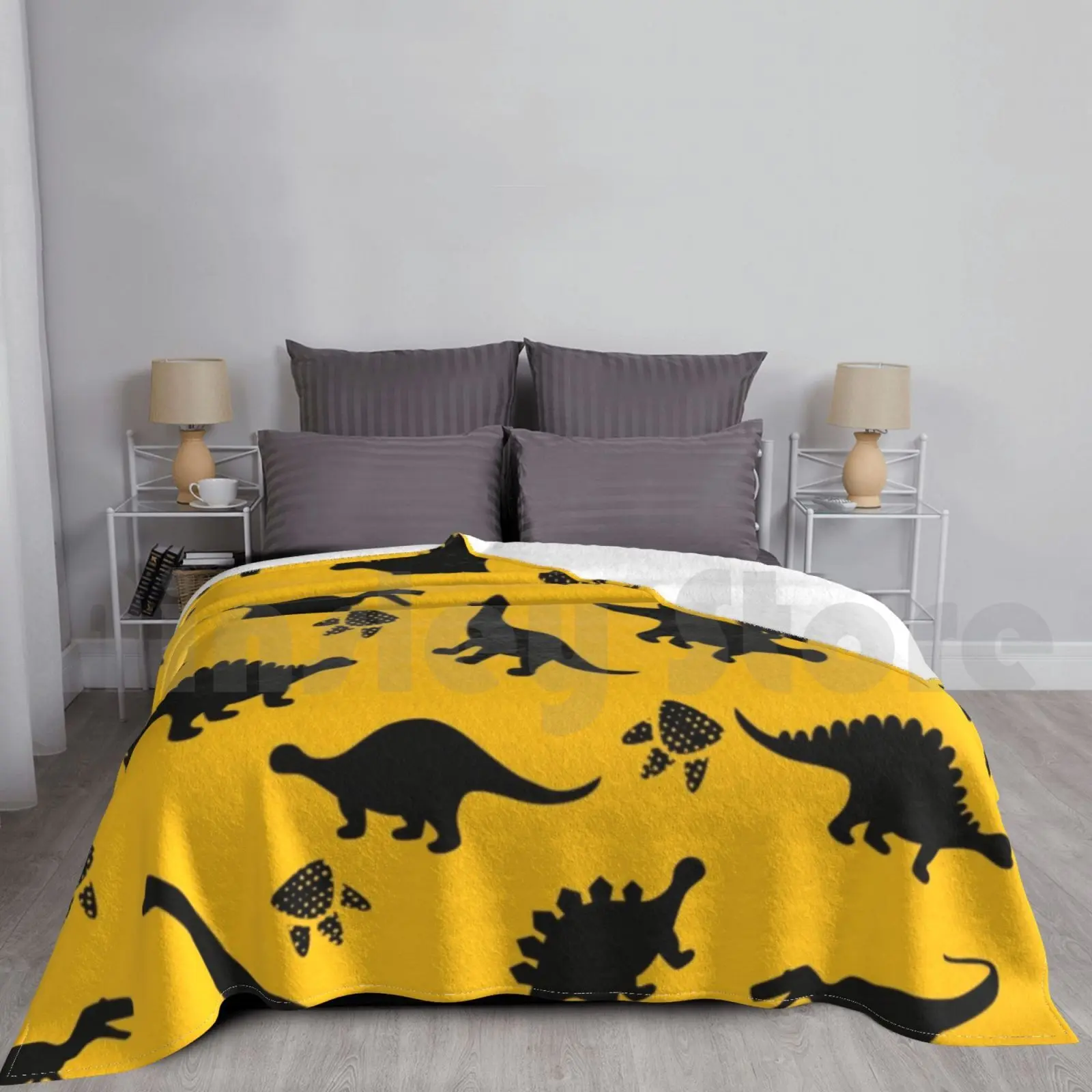 Dinosaurs Cartoon Blanket Fashion Custom Dinosaur Dinosaurs Cartoon Kawaii Kids Kids Dino Cute T Rex Funny