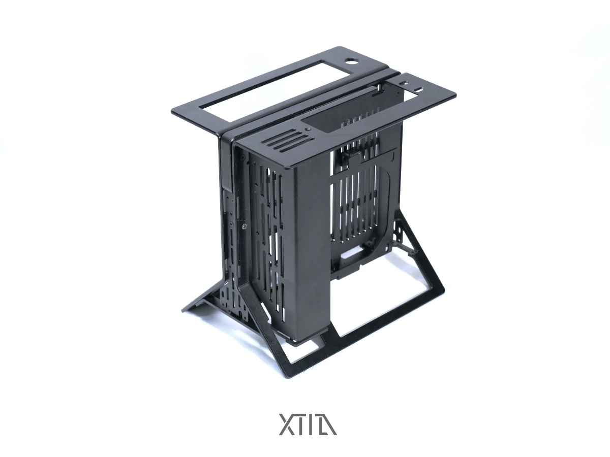 [xproto Mini] xtia itx open 1U core display all aluminum vertical portable handle case