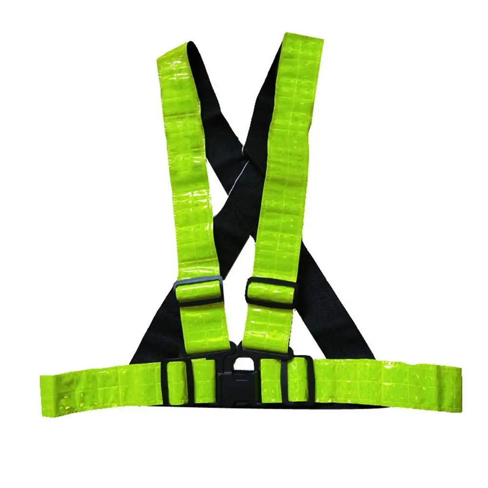 V-Shaped Reflective Cycling Vest Traffic Safety Bicycle Reflective Warning Vests Luminous For Outdoor Night Riding Running Vests