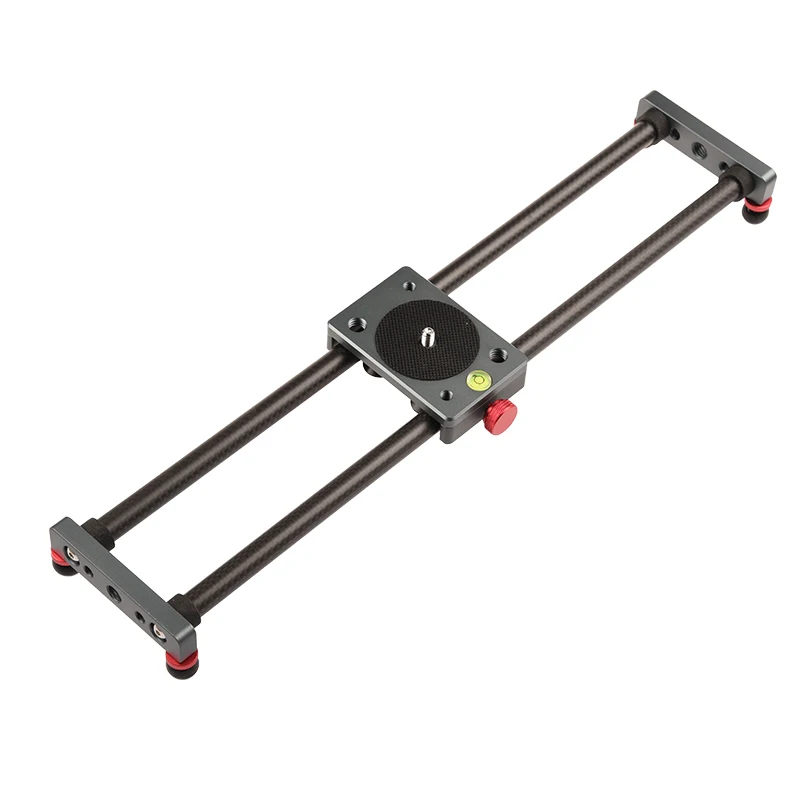 VLOGMAGIC 40cm Mini Carbon Fiber Rail Rods Table Top Video Camera Slider for Smartphone iPhone DSLR Sony Canon Nikon Up to 5kg