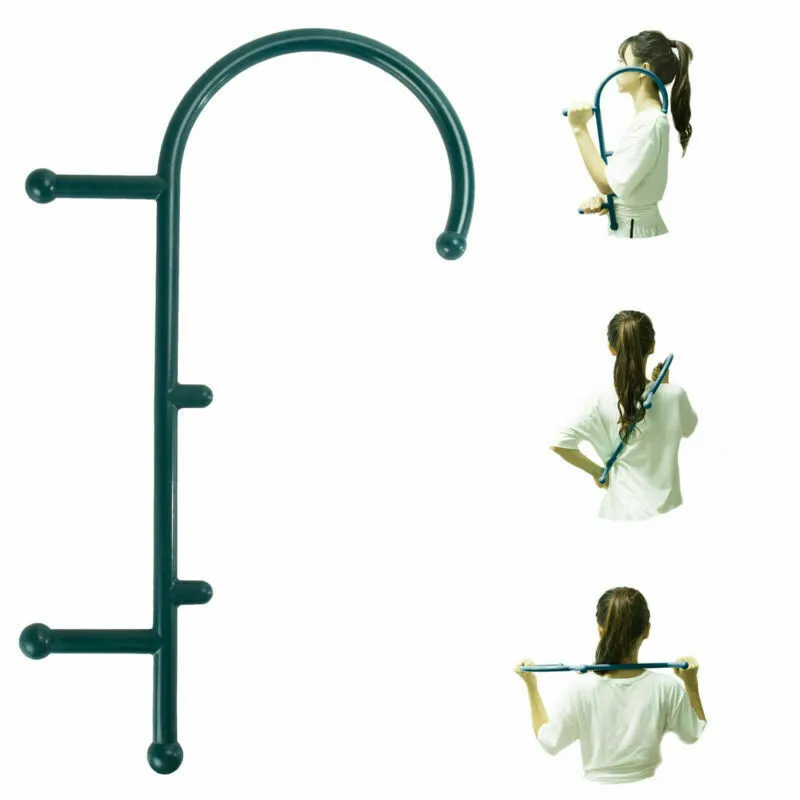 Portable New Therapy Cane Back Hook Massager Neck Self Muscle Pressure Stick Tools Manuel Trigger Point Massage