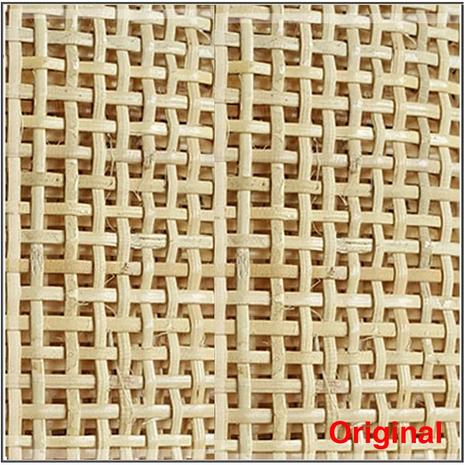 Decoração quadrada natural do Rattan, material real 40 do reparo da mobília da decoração da parede do Rattan do Webbing da cana 45 50 60cm 1m