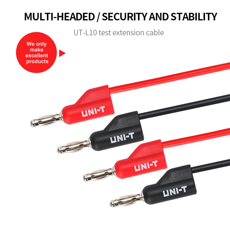 UNI-T Multimeter Probe UT-L10 Dual Head Multifunctional Connectors  Banana Plug Test Leads Electronic DIY