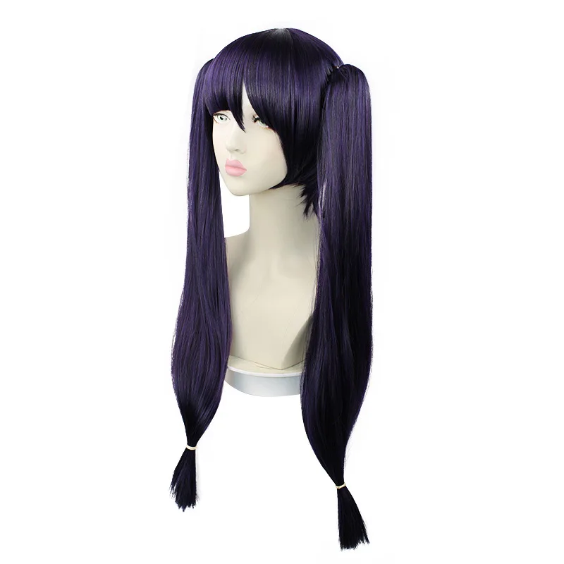 Game Genshin Impact Mona Ponytails Long Wig Cosplay Costume Heat Resistant Synthetic Hair Women Party Wigs