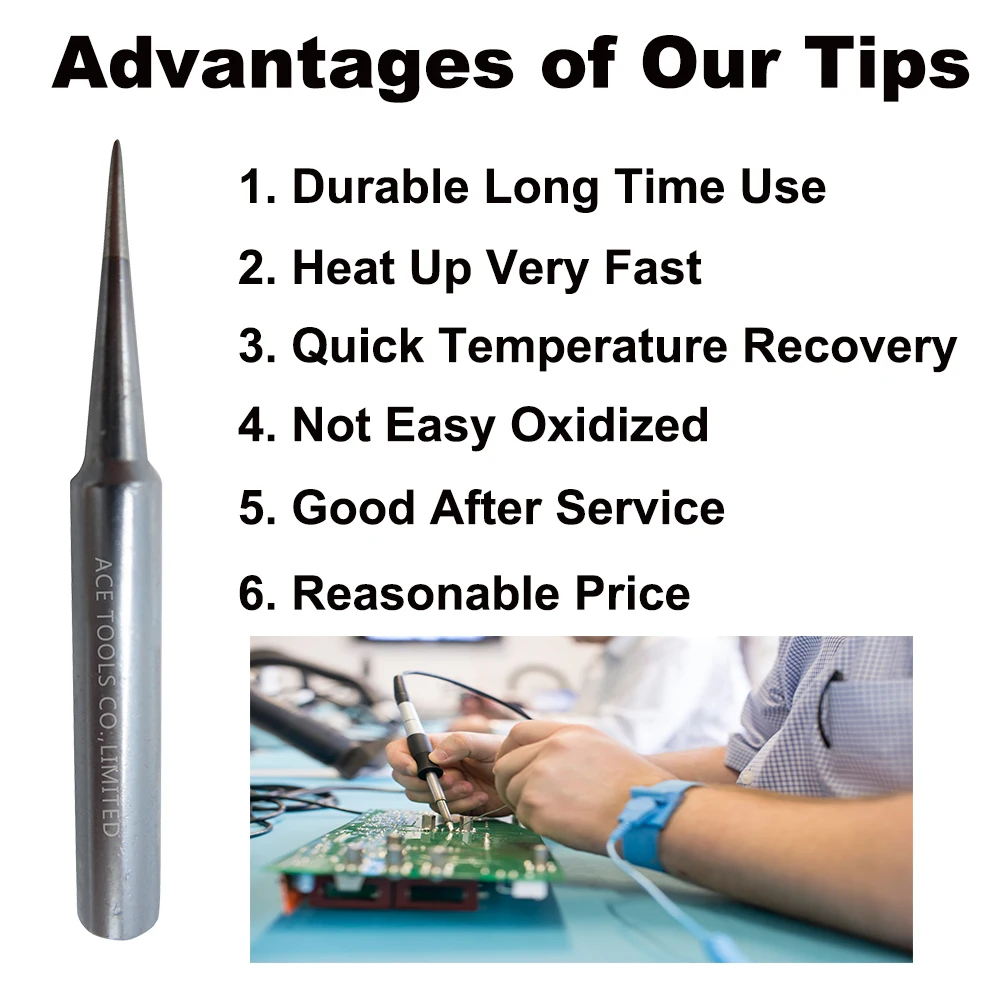 ST-I Replacement Soldering Tips Conical 0.2mm Fit WELLER SP40L SP40N SPG40 WP25 WP30 WP35 WLC100 Handle Iron