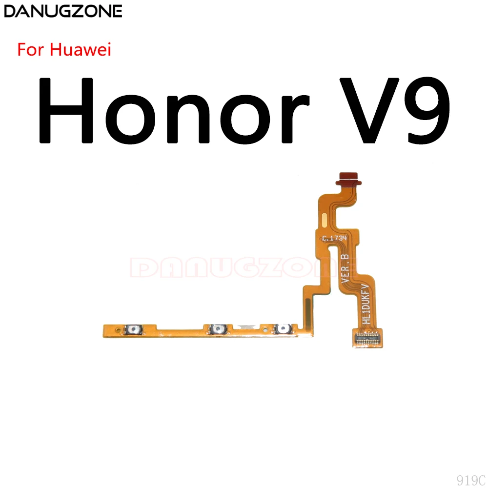 Power Button Switch Volume Button Mute On / Off Flex Cable For Huawei Honor V9 Play