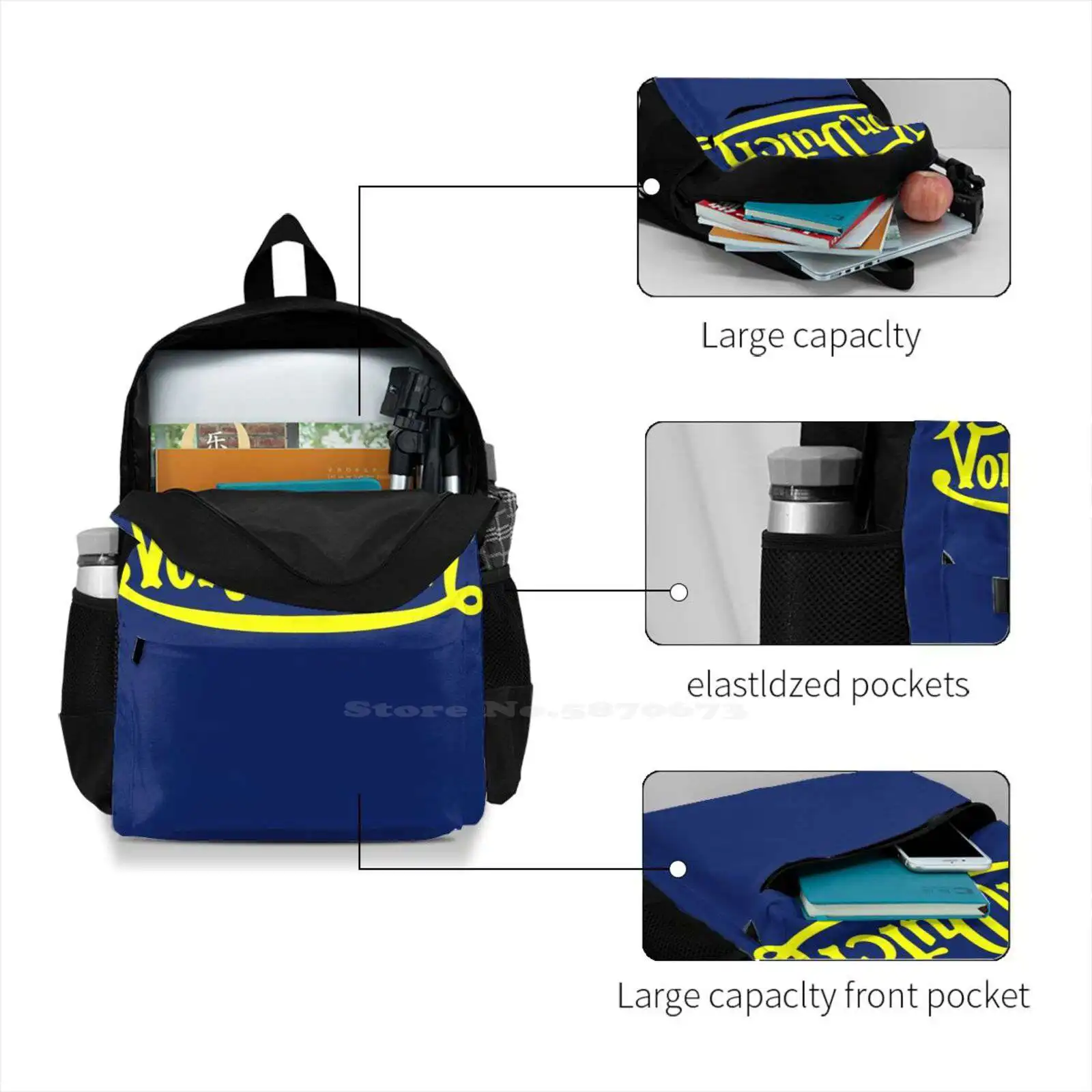 Alexa Rivera Large Capacity School Backpack Laptop Travel Bags Alexa Rivera Von Jake Paul Problem Child Jake Paul Problem Child image 4