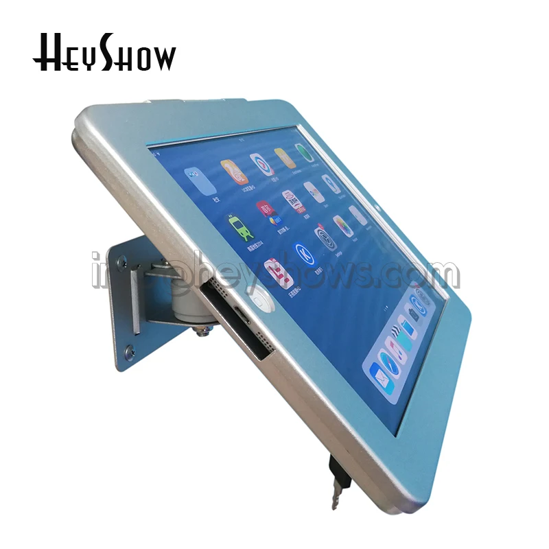 iPad 2 3 4 Air Anti-Theft Wall Mount Lock Display Stand Kiosk Bracket Case for 9.7