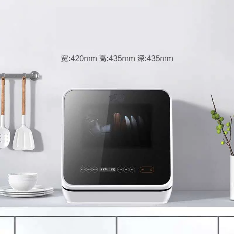 Lavavajillas eléctrico inteligente para el hogar, máquina de lavado de frutas y verduras, portátil y automática, instalación gratuita, 220V