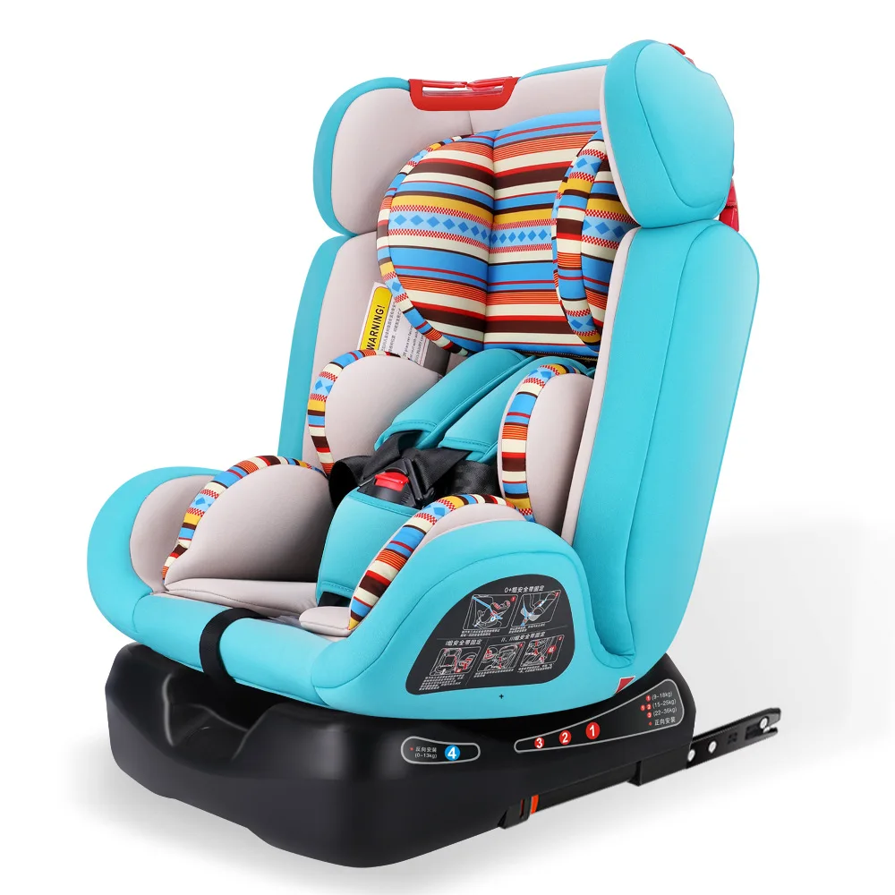 Car Child Safety Seats For 0-12 Years Old Baby ISOFIX Hard Interface Kids Safety Chair Can Sit And Lie Adjustable 165 Degree