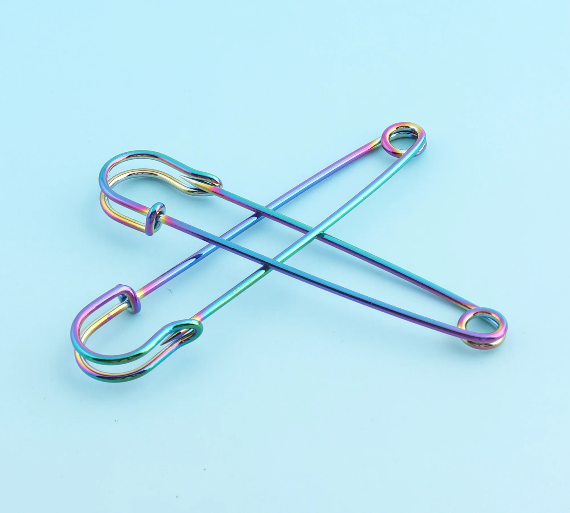 5pcs 57mm Rainbow Safety Pins Large Charming Safety Pins Metal Pins Brooch Safety Pins DIY  Jumbo Safety Pin Blanket