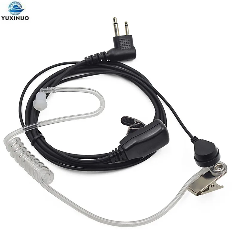 10PCS 2 Pin Air Tube PTT Mic Earpiece Headset for Motorola Walkie Talkie EP450 GP300 CP040 CP140 CP180 CP200 Radio Transceiver