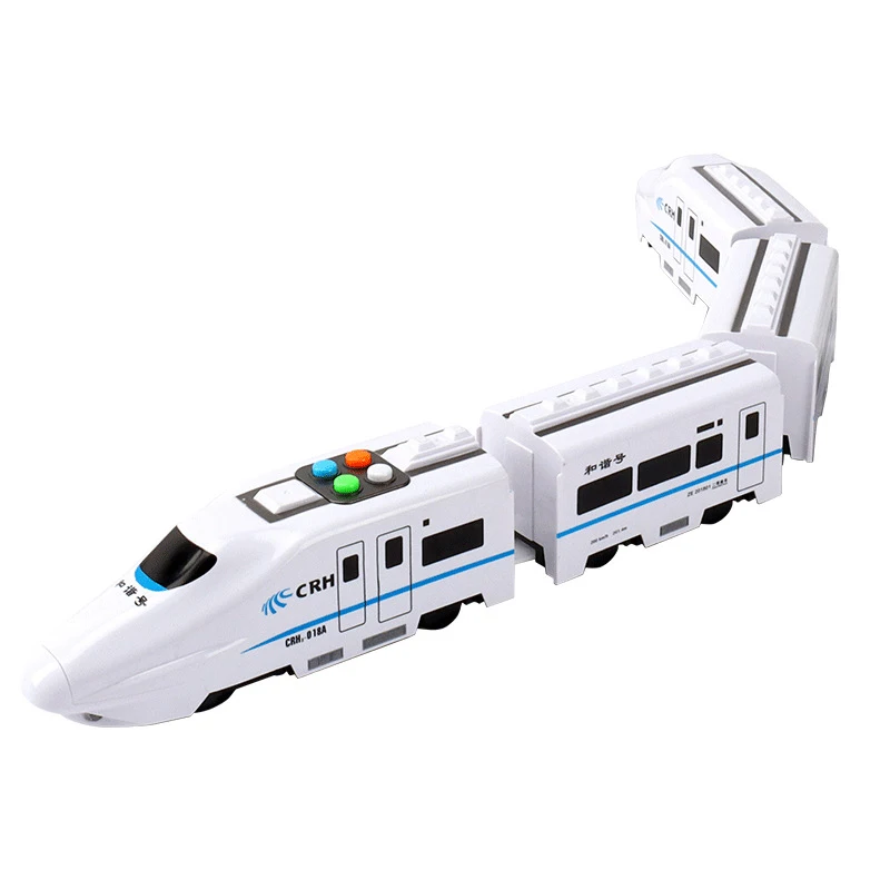 1:10 Harmony Railcar Simulation High-speed Railway Train Toys for Boys Electric Sound Light Train EMU Model Puzzle Child Car Toy