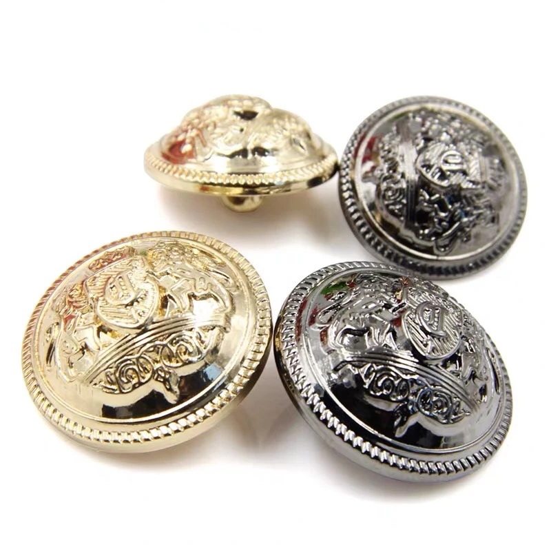 10pcs/lot 15/20/25mm Vintage Metal Clothing Buttons Crown Design British College Style Jacket Buttons Clothes Decorative Buttons