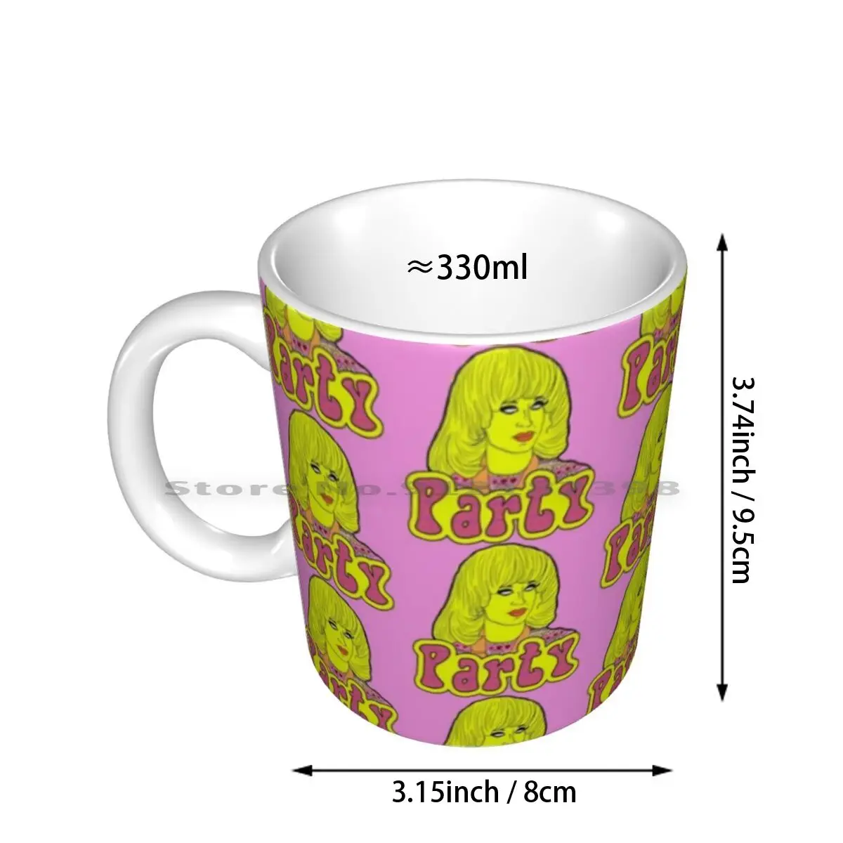 Katya Party Ceramic Mugs Coffee Cups Milk Tea Mug Rupaul Rupauls Drag Race Drag Race Drag Queen Pop Lgbt Lgbtq Queer Gay Pride