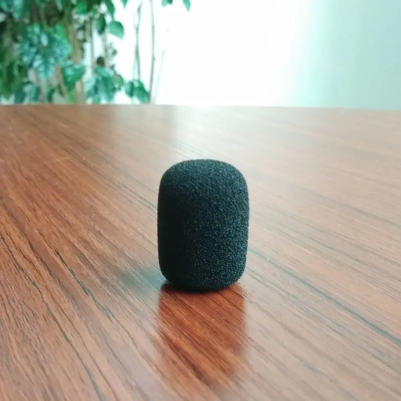 Nieuwe 5Pcs Zwarte Microfoon Headset Foam Spons Voorruit Mic Cover