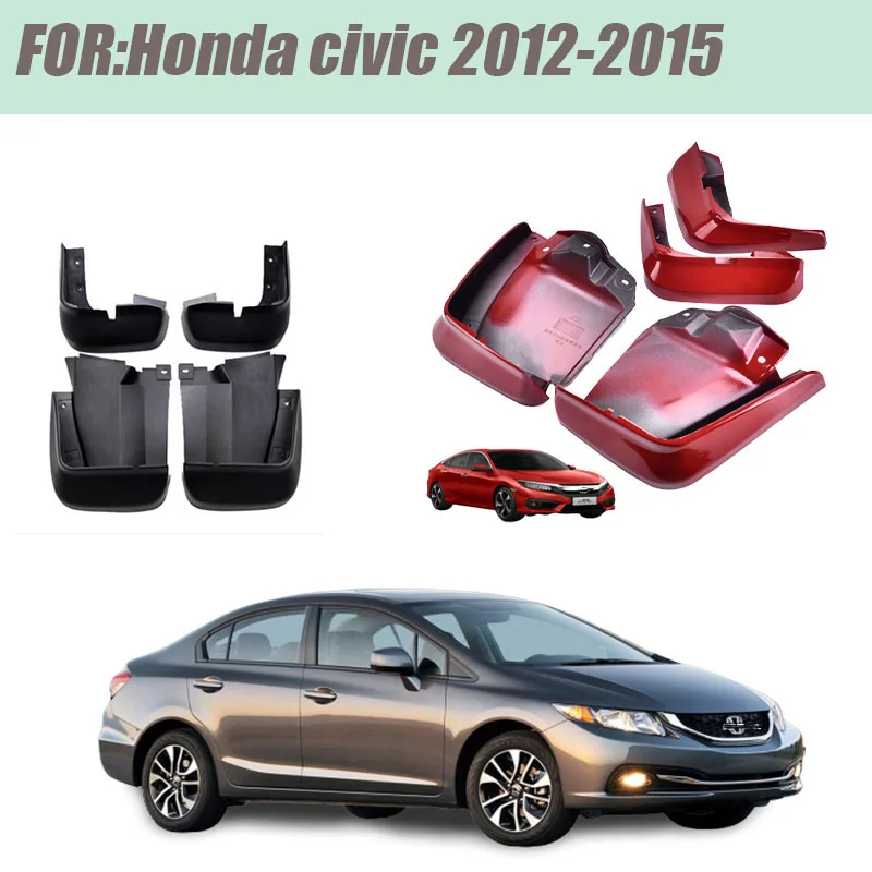 Suitable for Honda Civic 2016-2020 Mudflaps splash Guands Front Rear Mud flap mudguards fenders fender Accessories auto styline