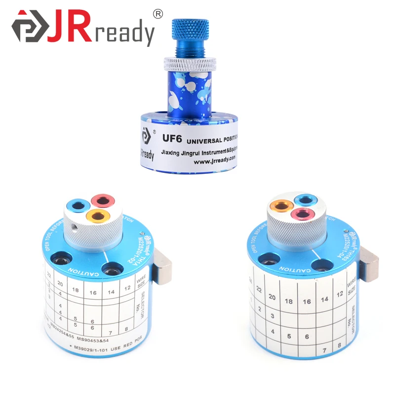 JRready UF6-UF2-5 Universal Stellungs Kopf M22520/1-05 Für M22520/1-01 Vier-gedankenstrich Hand draht Crimp Werkzeug – Detail 6