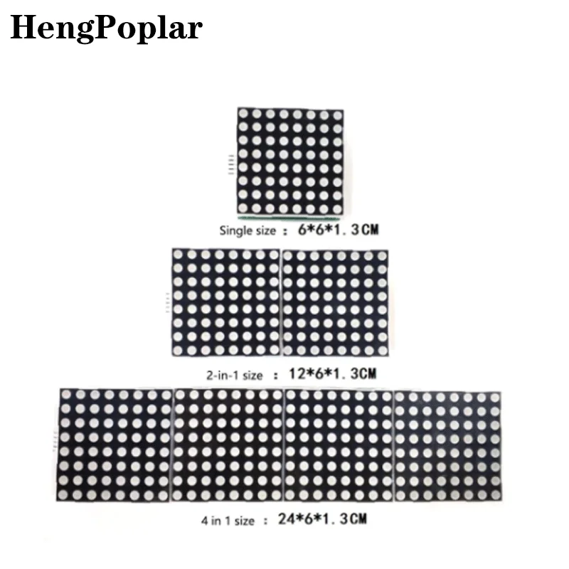 MAX7219 large dot matrix 2088AS drive display module 60*60MM dot matrix microcontroller control drive board