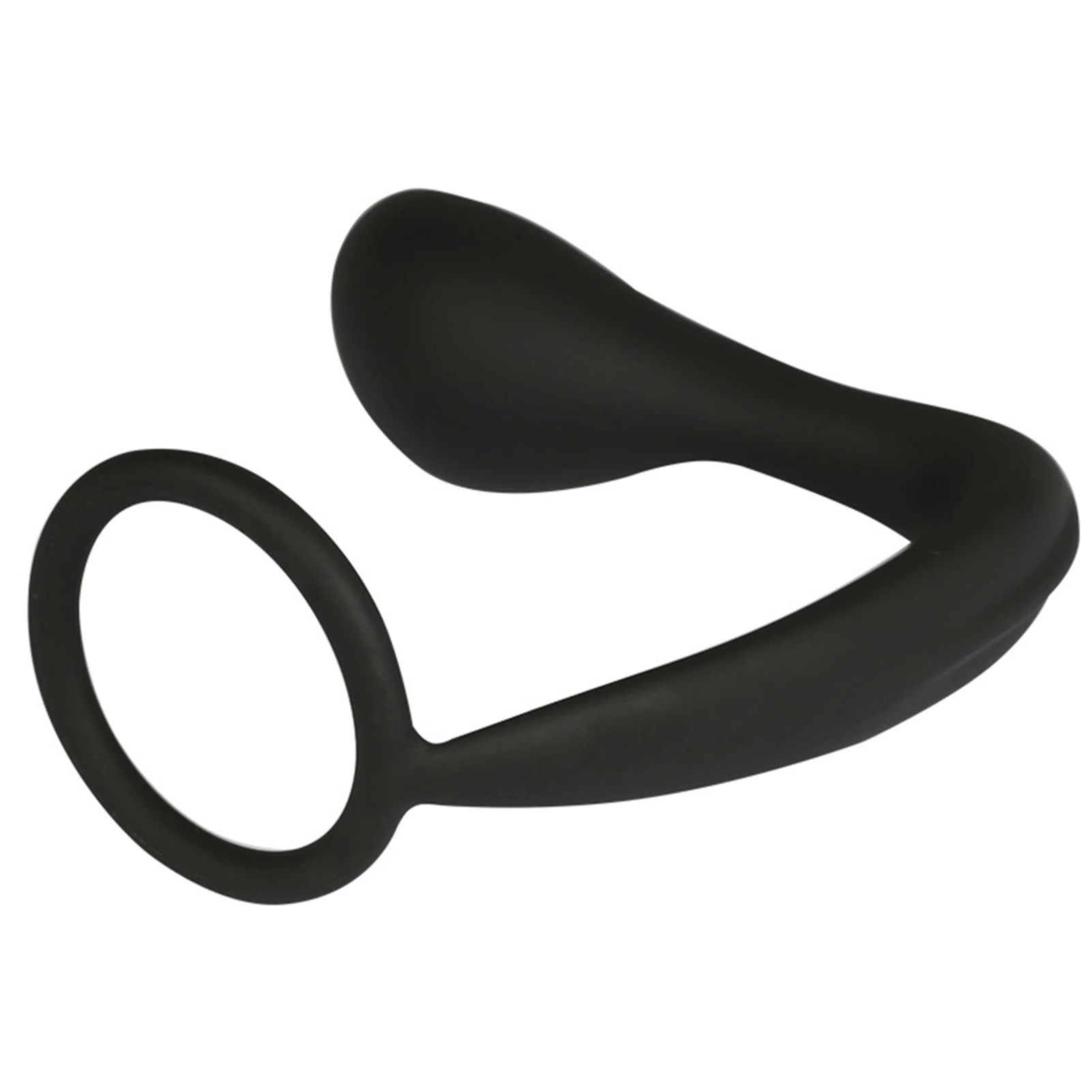 2 in 1 Stretchy Penis Cock Ring Anal Plug Prostate Massage Delay Ejaculation Toy