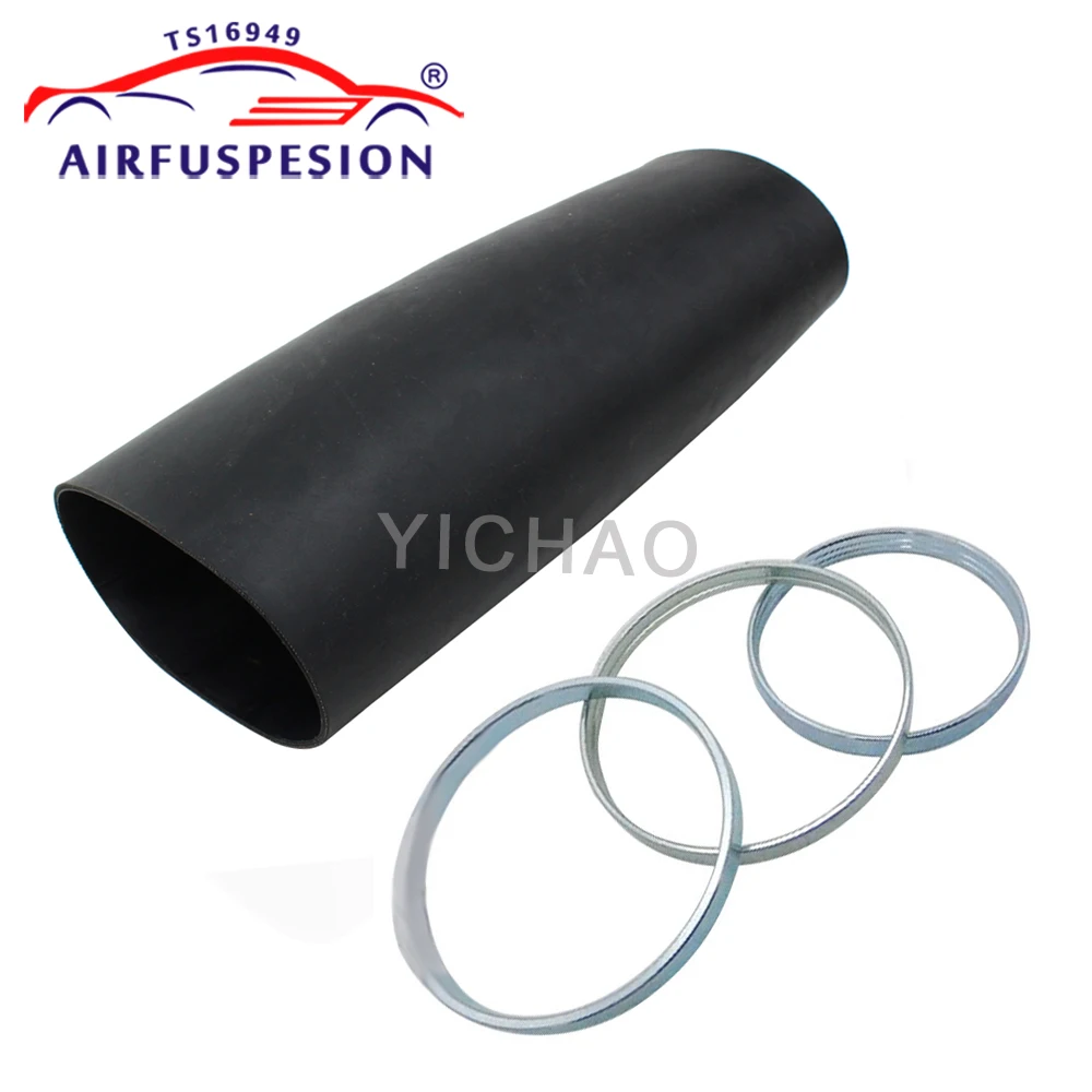 1Set Rear Air Sleeve + Crimping Ring Air Suspension Shock Sleeve for BMW E65 E66 E67 745i 750i 760i 745l 37126785535 37126785536