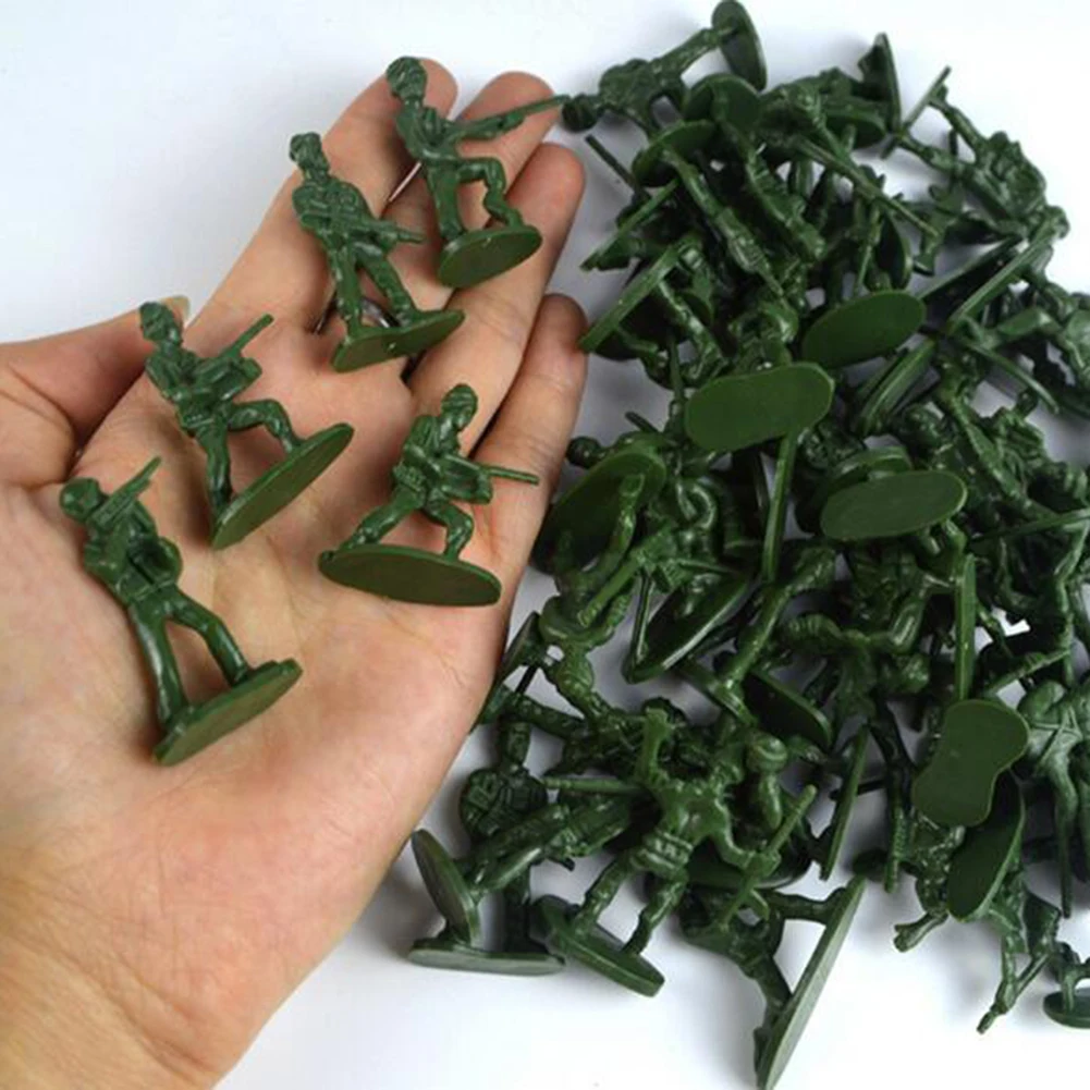 100Pcs Mini Classic Soldiers Figures Models Playset Desk Decor Kids Toy Gift Perfect gift for for your little kids