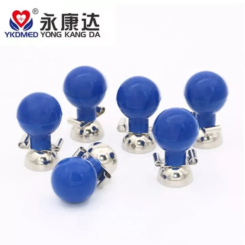 4 PCS/ ECG Limb Clip Electrode Adapters Children Adult EKG  Suction Bulbs Ag/AgCl 6Pcs Universal Chest Electrode 3.0/4.0