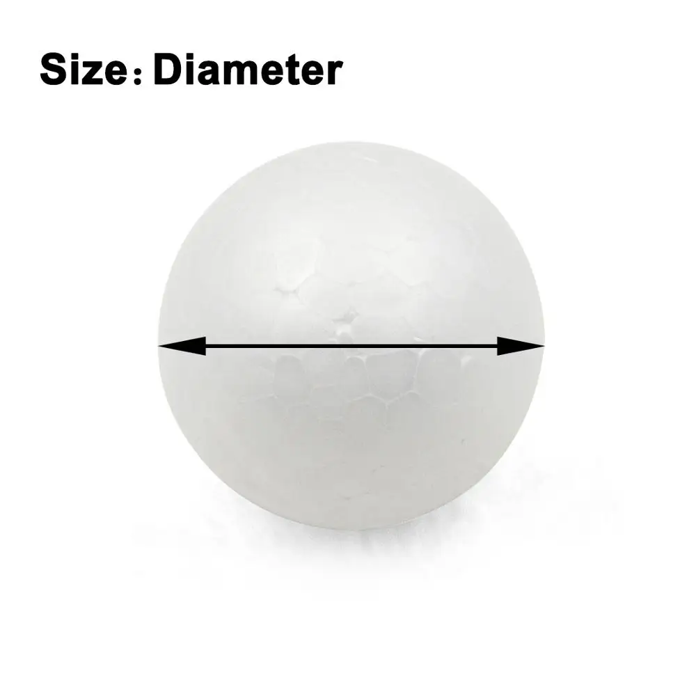 New XMAS Party Polystyrene Styrofoam Foam Ball Round DIY Accessory Handmade For Party celebration Decorations Craft DIY All Size