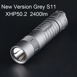 Led Flashlight Convoy S11 High Powerful Flash Light XHP50.2 2400lm Grey Torch 26650 Portable Linterna Camping Hiking Lanterna