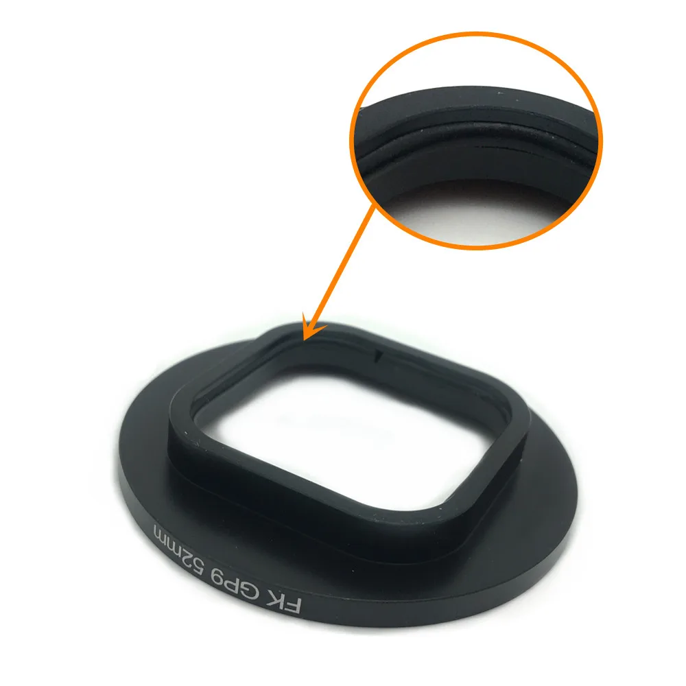 52mm Red Diving Filter + Ring Adapter + Lens Cap Kit for Gopro HERO 8 9 10 11 Black Action Sport Camera HERO8 HERO9 HERO10