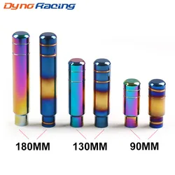 Universal 90MM/130MM/180MM Gear Shift Knob Manual Transmission Aluminum Shifter Lever Knob Neo Chrome/Bluing&Gilding