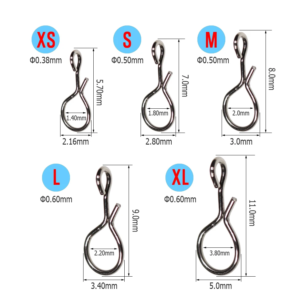 ICERIO Conector Snap Porta Moscas Acero Carbono Cambio Rápido - imagen 4