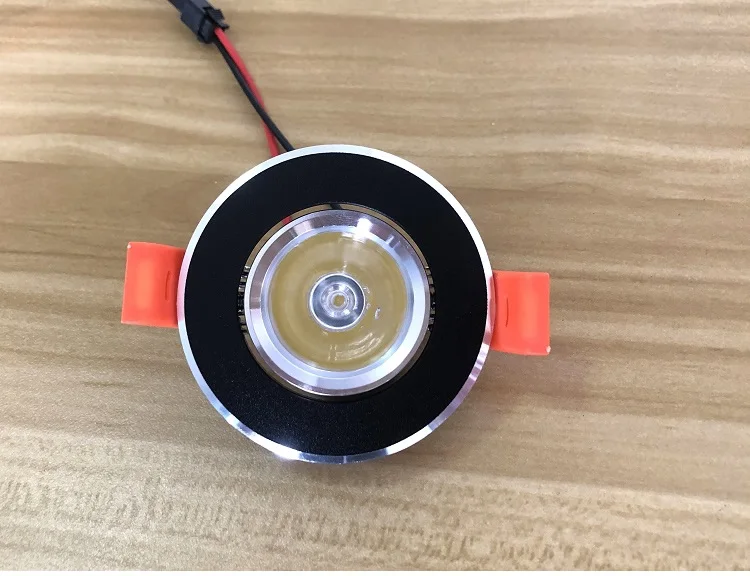 Foco de luz Led de 1,5 W, 3W, 12V, 24V, regulable, 220V, recorte empotrado, 50mm, iluminación decorativa negra para armario de vino