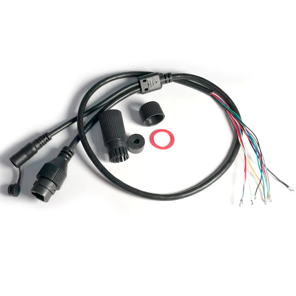 Cable de alimentación de vídeo para cámara de red CCTV POE IP, 60cm, conector hembra RJ45 para módulo PCB con terminales