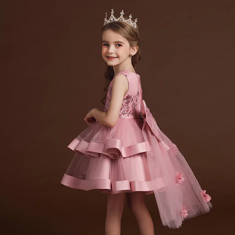 2-10Yrs Girls Dress Kids Wedding Dresses for Girls Formal Performance Gown Birthday Party 2021 Christmas Dress Baby Clothes