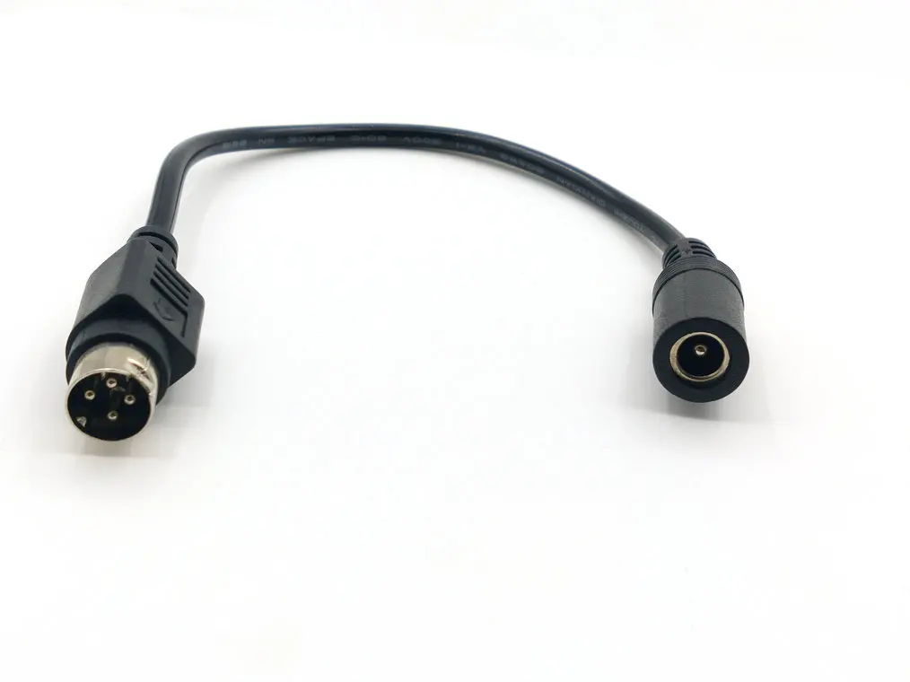 1 sztuk DC kobiet 5.5*2.1mm na męski 4 Pin kabel zasilający dla SATO TG-5011-19V-ES zaledwie 4-Pin kabel do telewizora LCD VCR kabel zasilający