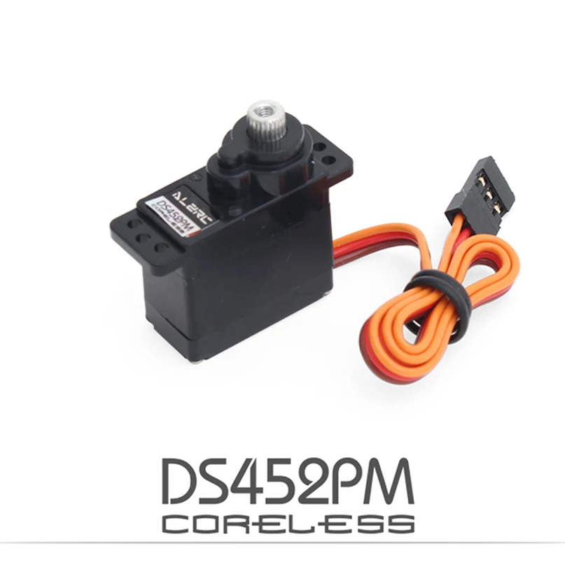 Alzrc-ds452pm engrenagem servo de metal para helicóptero de controle remoto, asa fixa, peças de reposição, ccpm servo dc 4.8v-8.4v